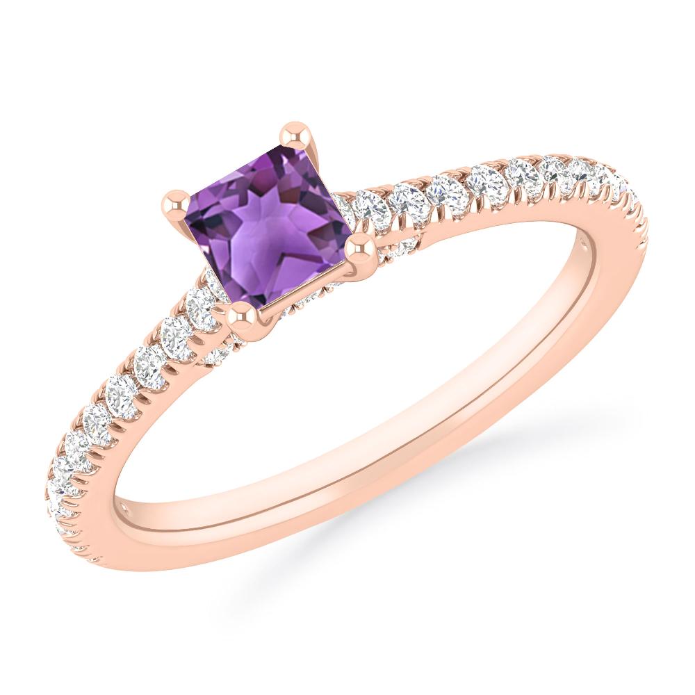 Rose Gold - Amethyst