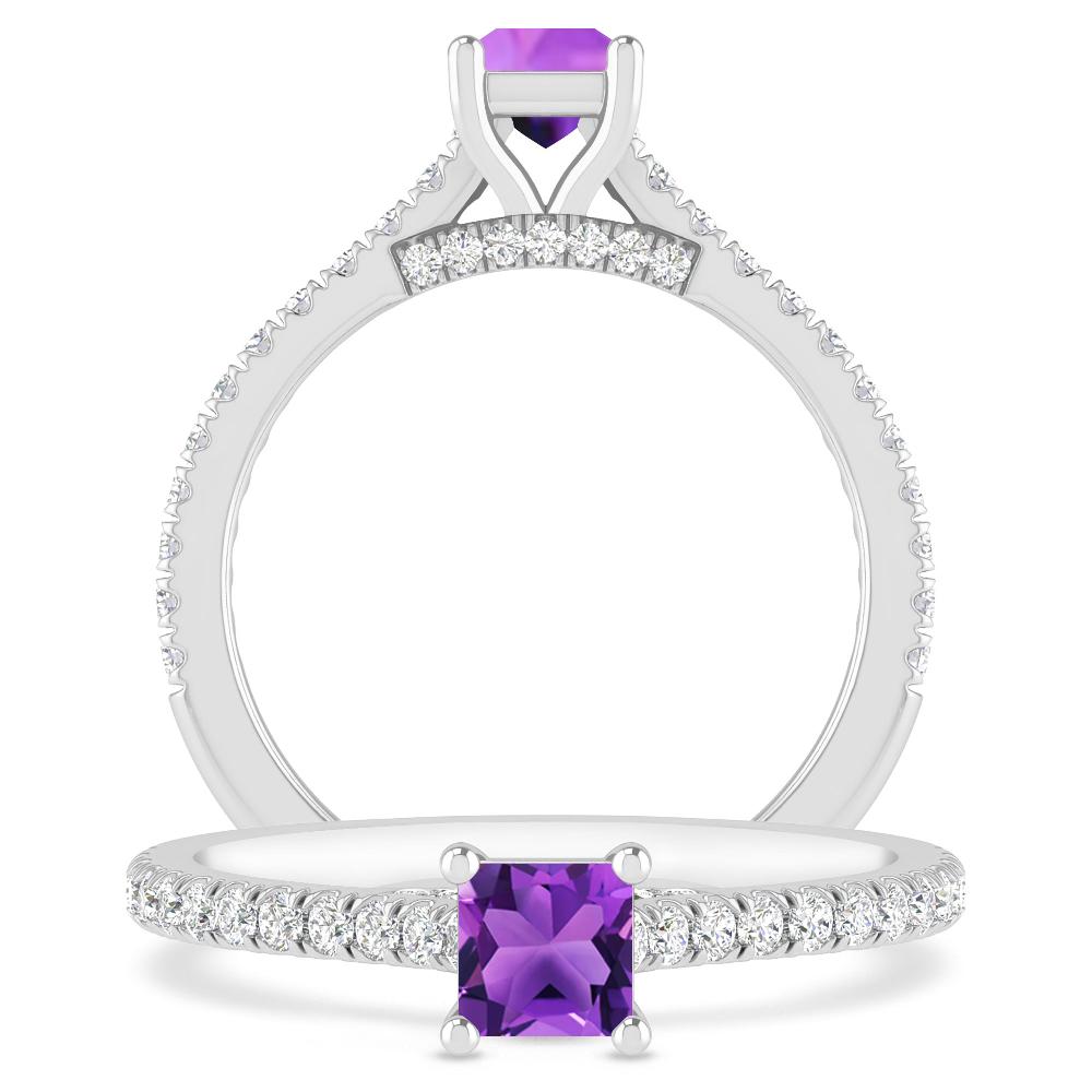 White Gold - Amethyst