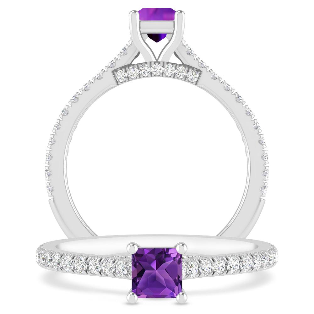 White Gold - Amethyst