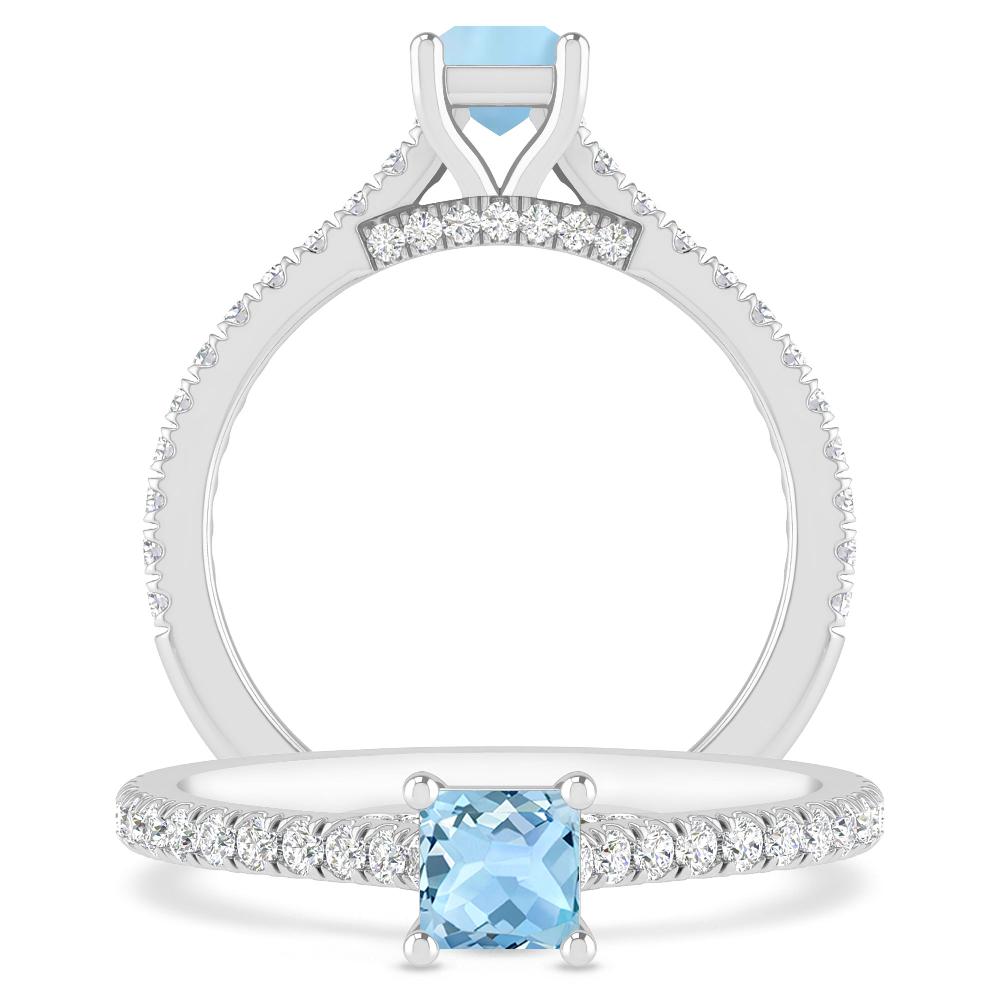 White Gold - Aquamarine