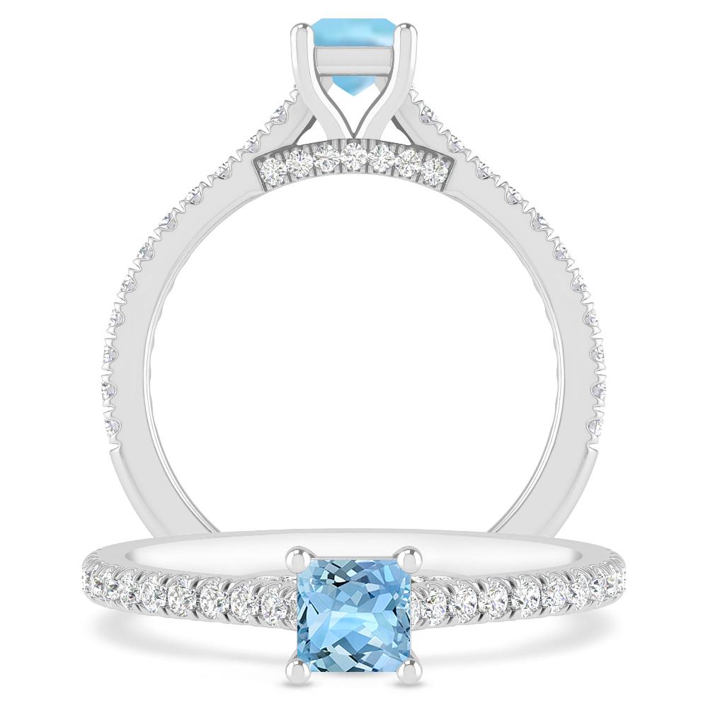 White Gold - Aquamarine