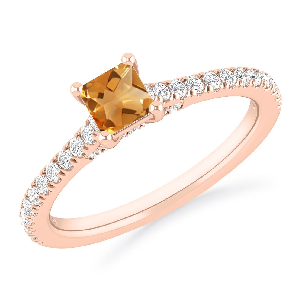 Rose Gold - Citrine