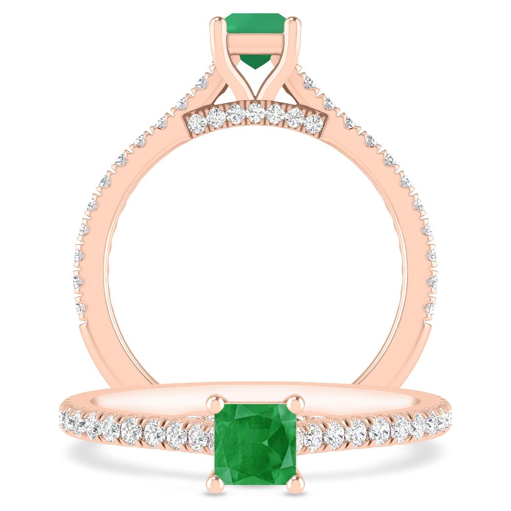 Rose Gold - Emerald