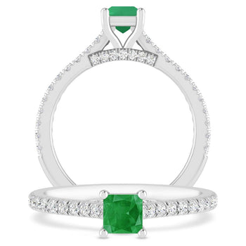 White Gold - Emerald