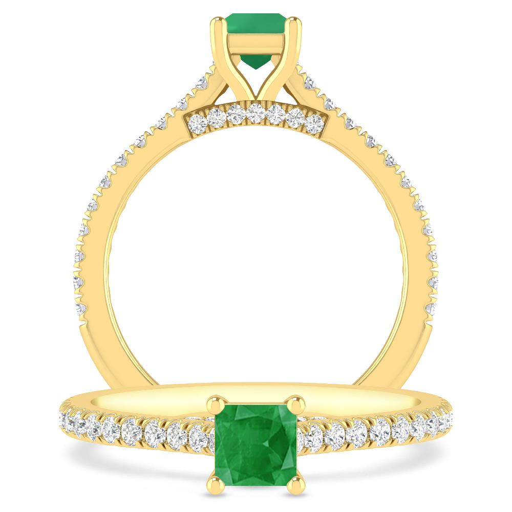 Yellow Gold - Emerald