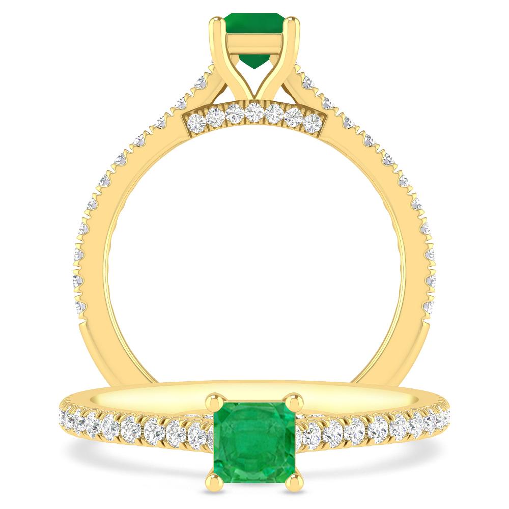 Yellow Gold - Emerald