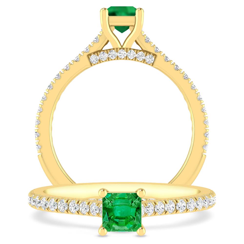 Yellow Gold - Emerald