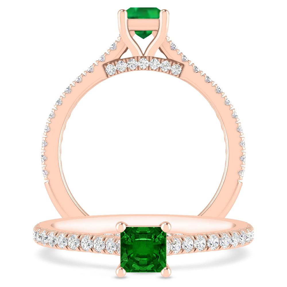 Rose Gold - Emerald