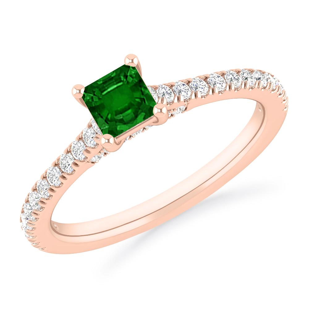 Rose Gold - Emerald