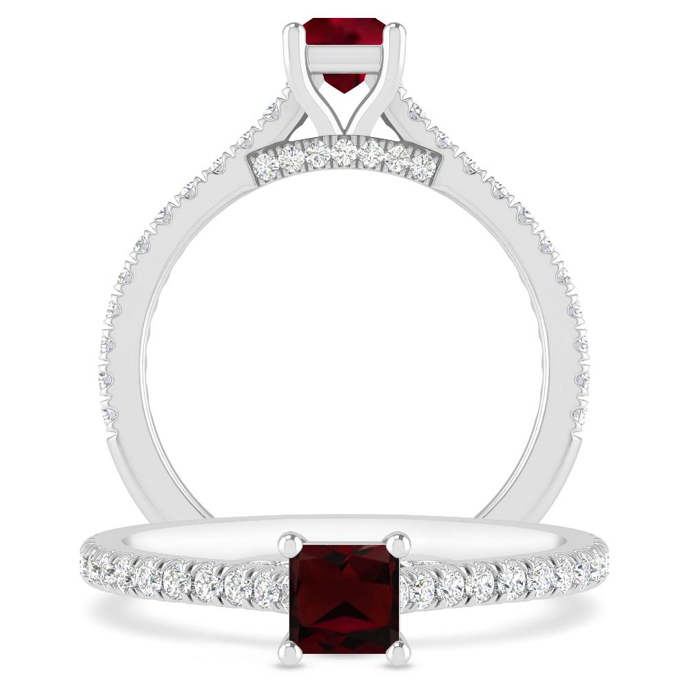 White Gold - Garnet