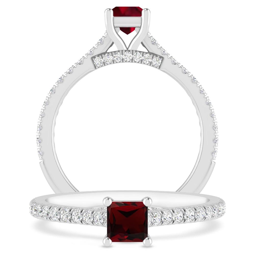 White Gold - Garnet