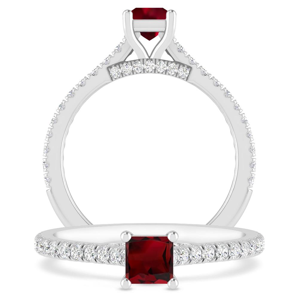 White Gold - Garnet