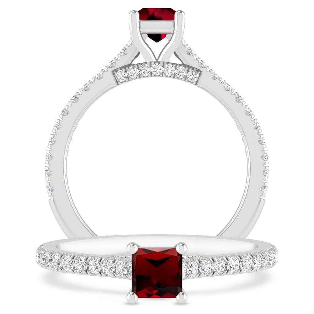 White Gold - Garnet