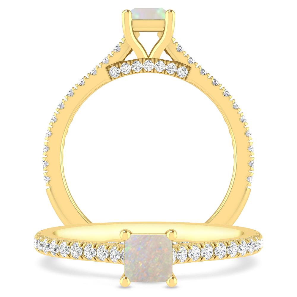 Yellow Gold - Opal