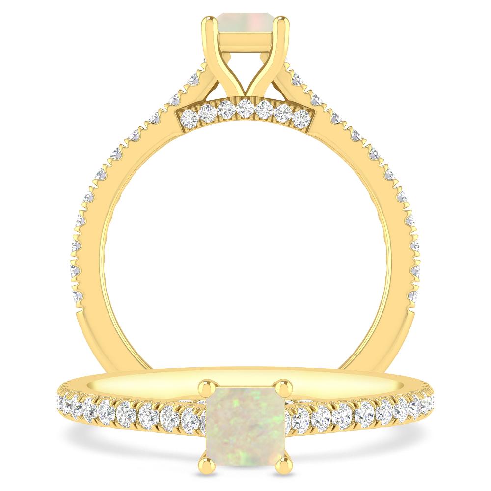 Yellow Gold - Opal