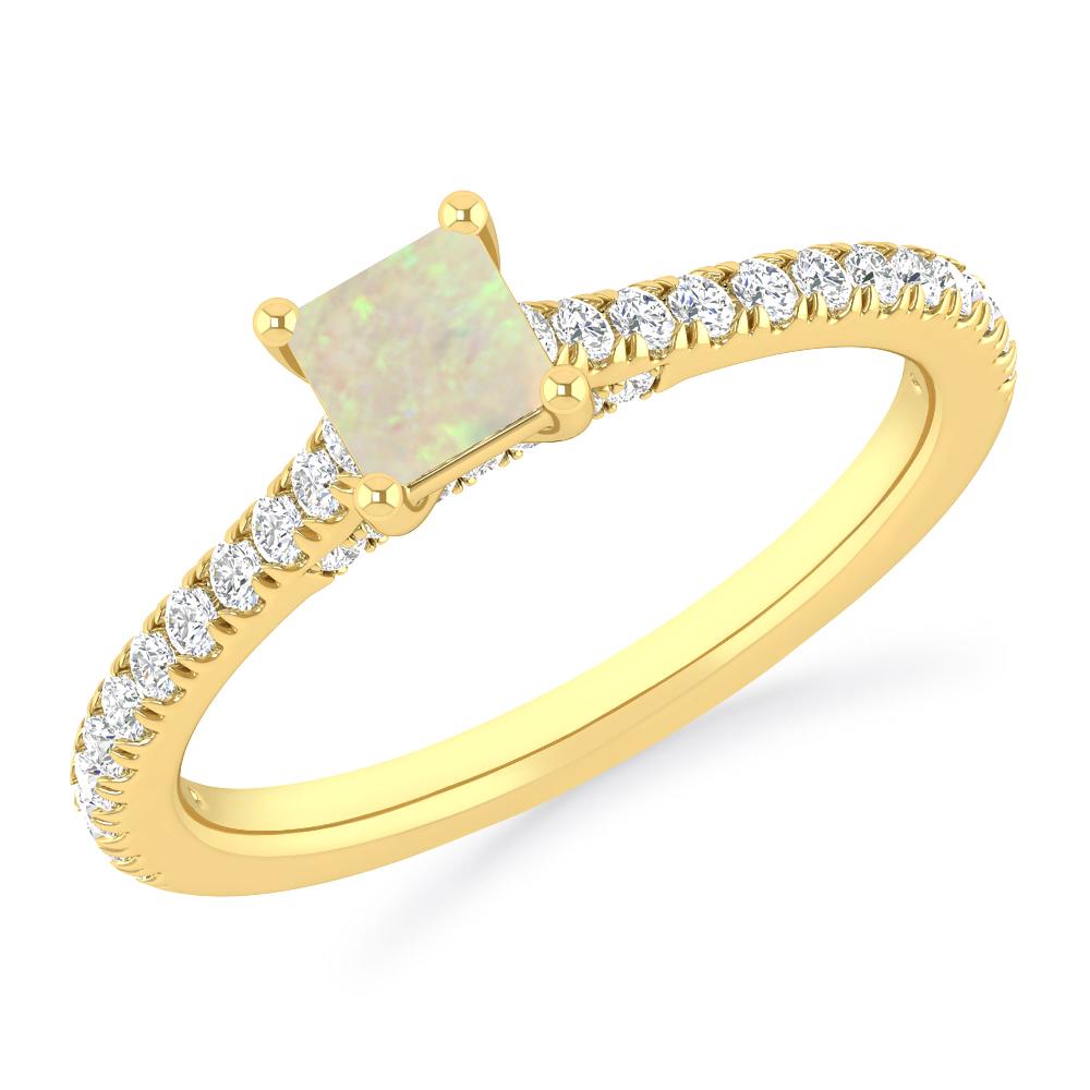 Yellow Gold - Opal