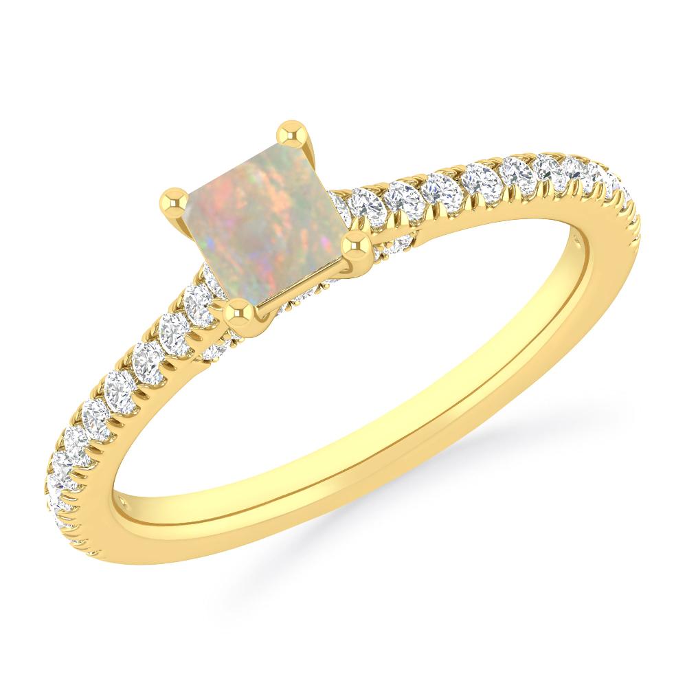 Yellow Gold - Opal