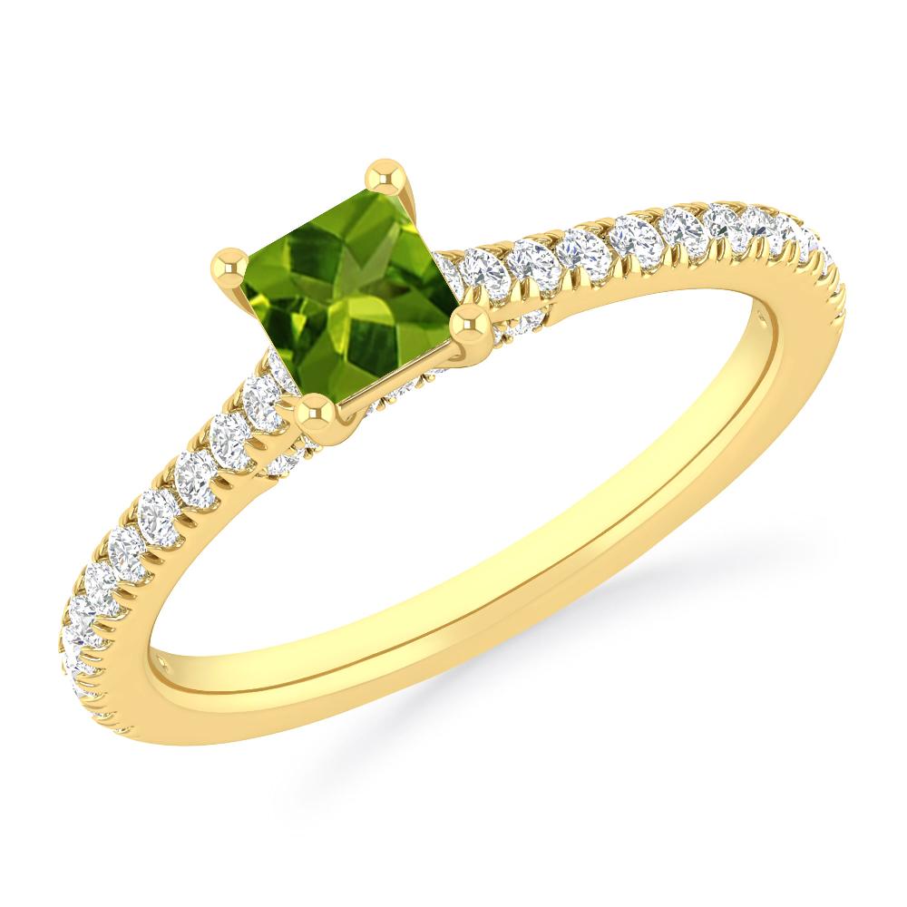 Yellow Gold - Peridot