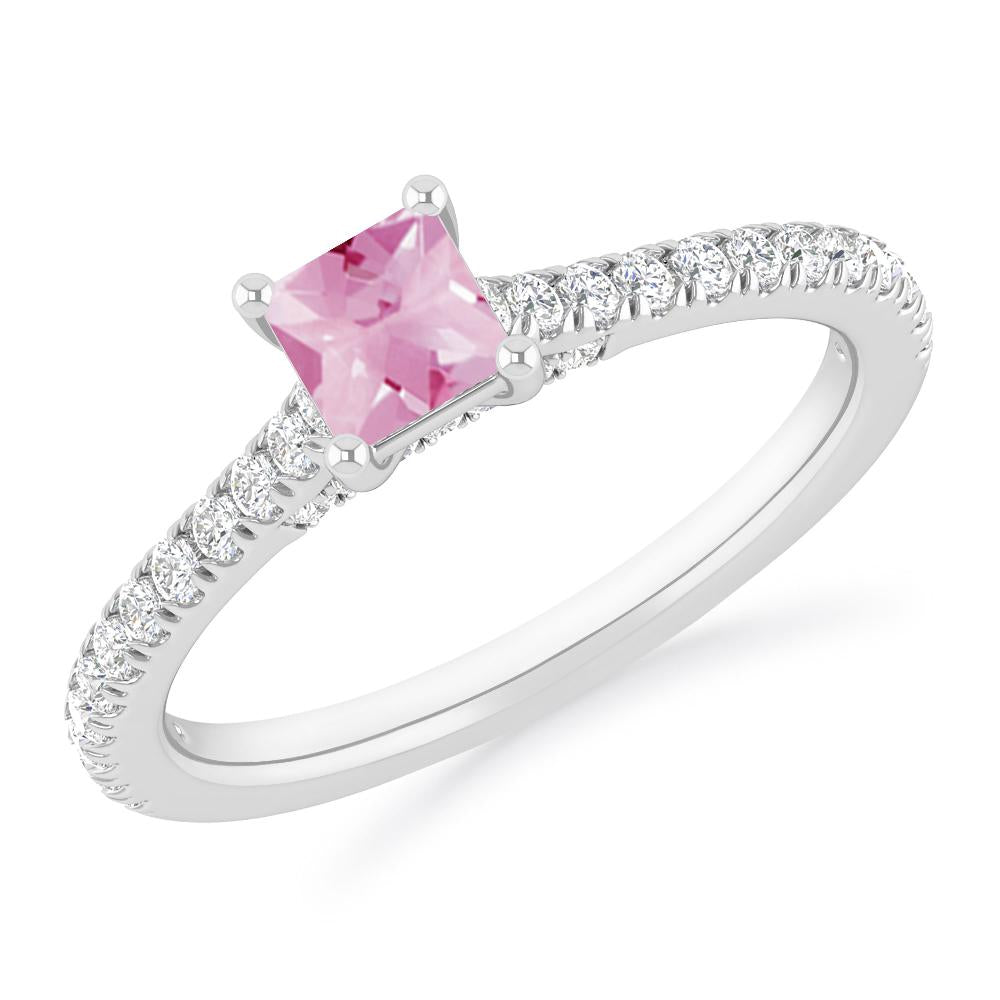 White Gold - Pink Tourmaline