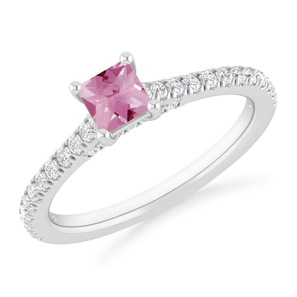 White Gold - Pink Tourmaline