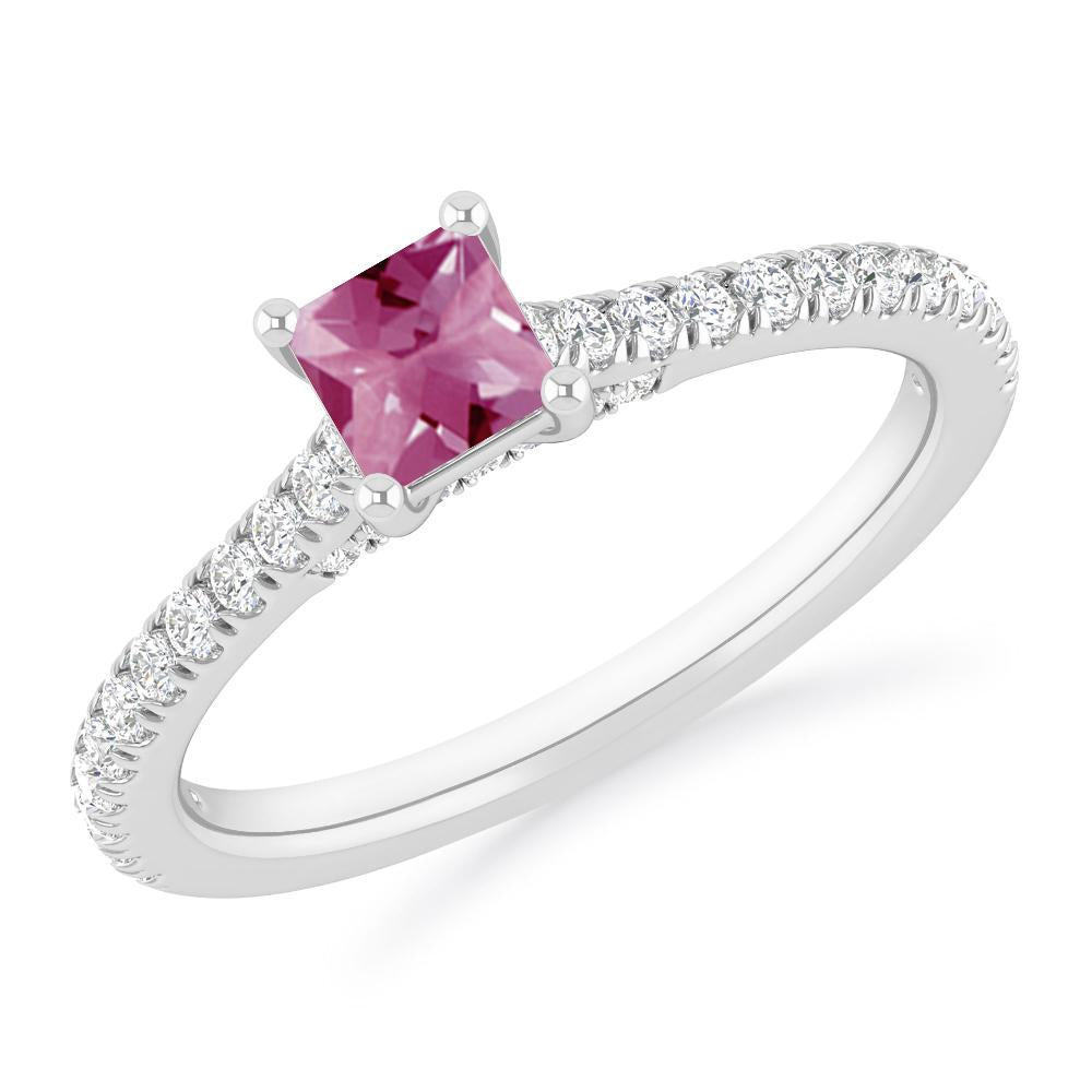 White Gold - Pink Tourmaline