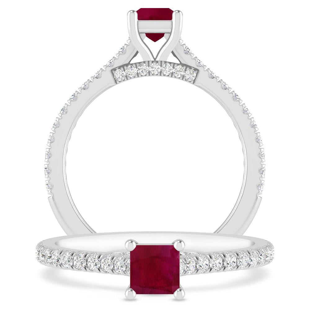 White Gold - Ruby