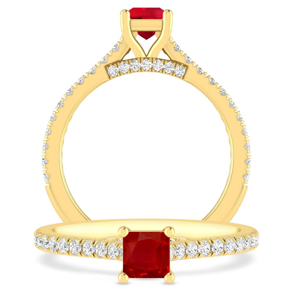 Yellow Gold - Ruby