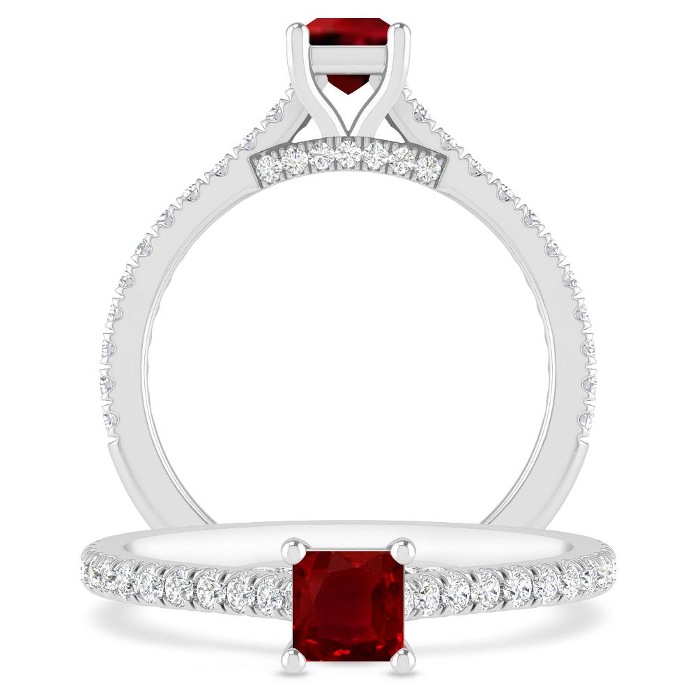 White Gold - Ruby