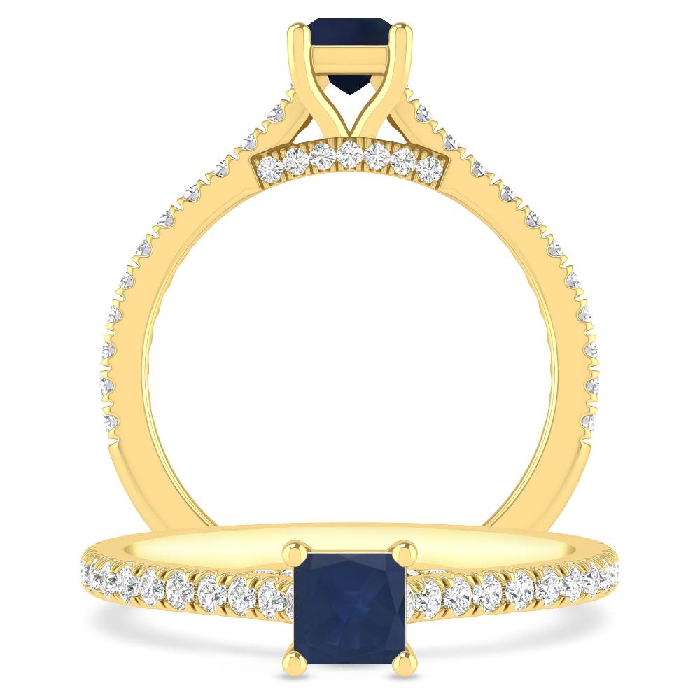 Yellow Gold - Sapphire