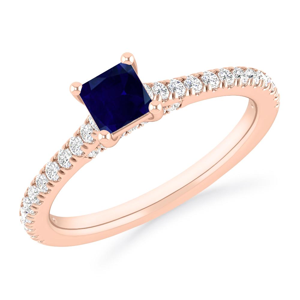 Rose Gold - Sapphire