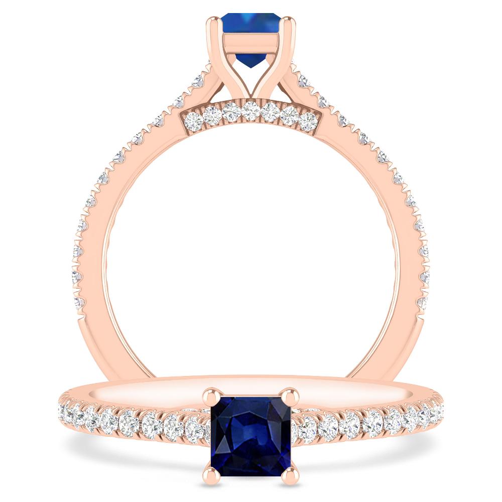 Rose Gold - Sapphire