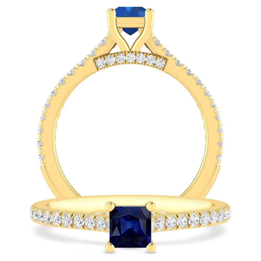 Yellow Gold - Sapphire