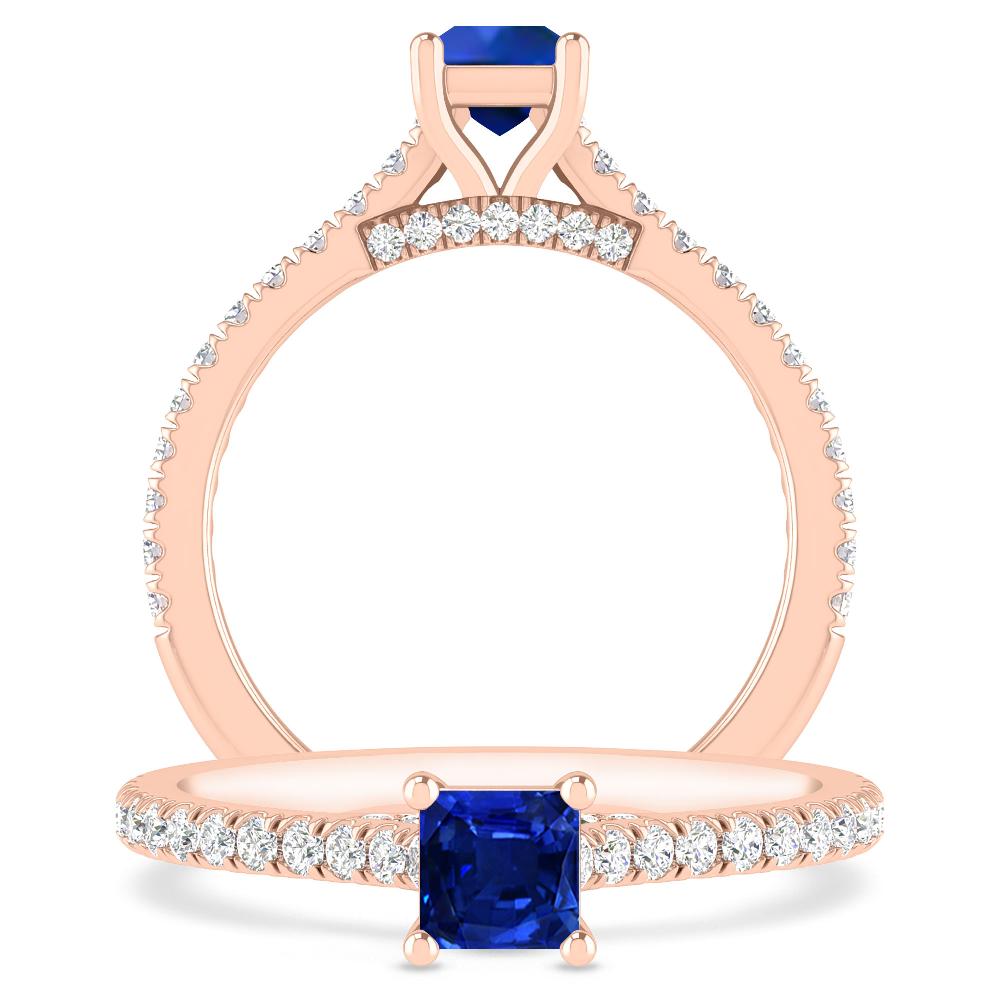 Rose Gold - Sapphire