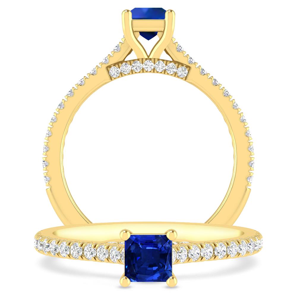 Yellow Gold - Sapphire