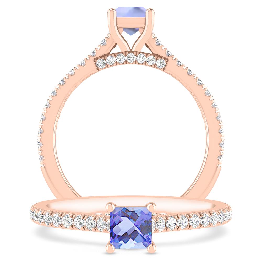 Rose Gold - Tanzanite