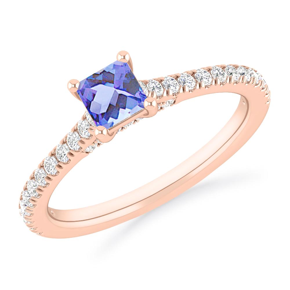 Rose Gold - Tanzanite