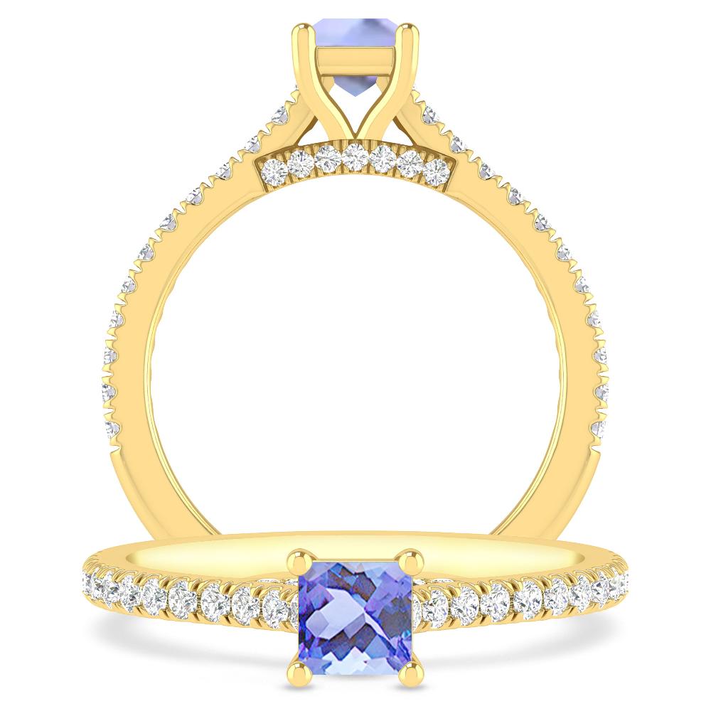 Yellow Gold - Tanzanite