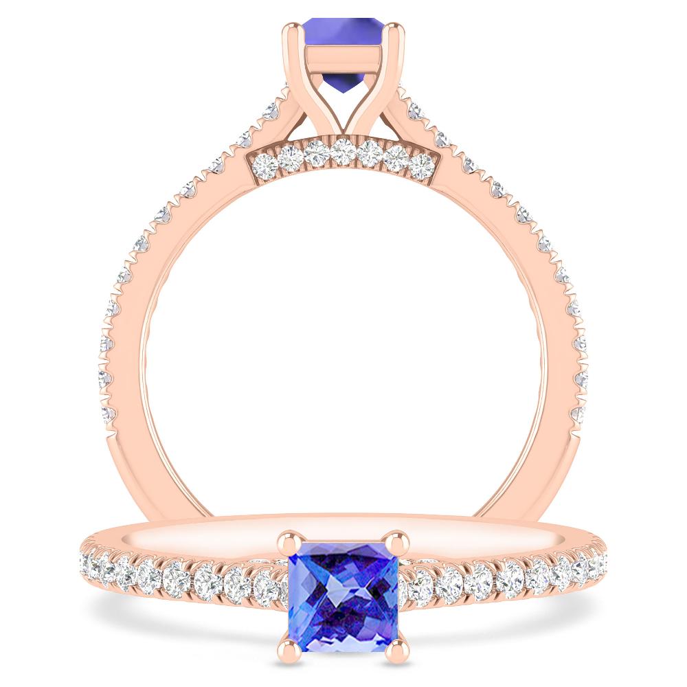 Rose Gold - Tanzanite