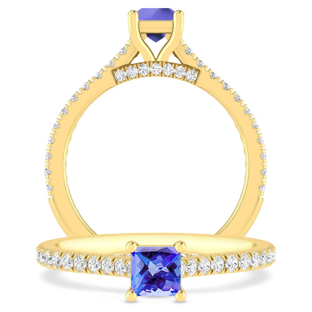 Yellow Gold - Tanzanite