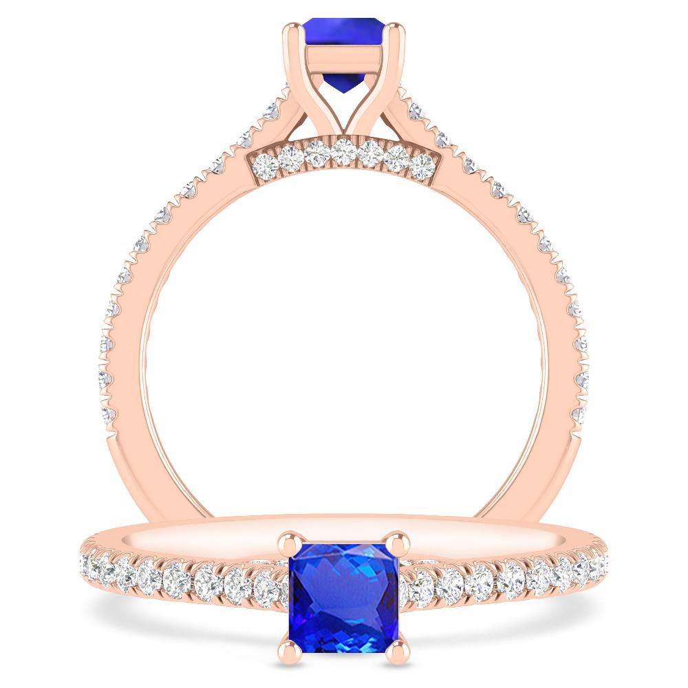 Rose Gold - Tanzanite