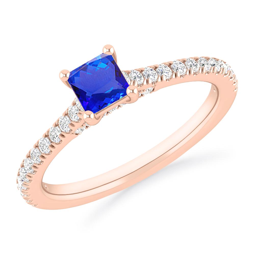 Rose Gold - Tanzanite