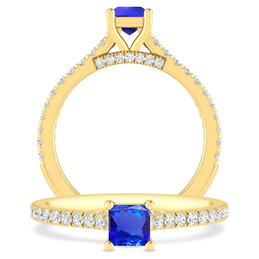 Yellow Gold - Tanzanite