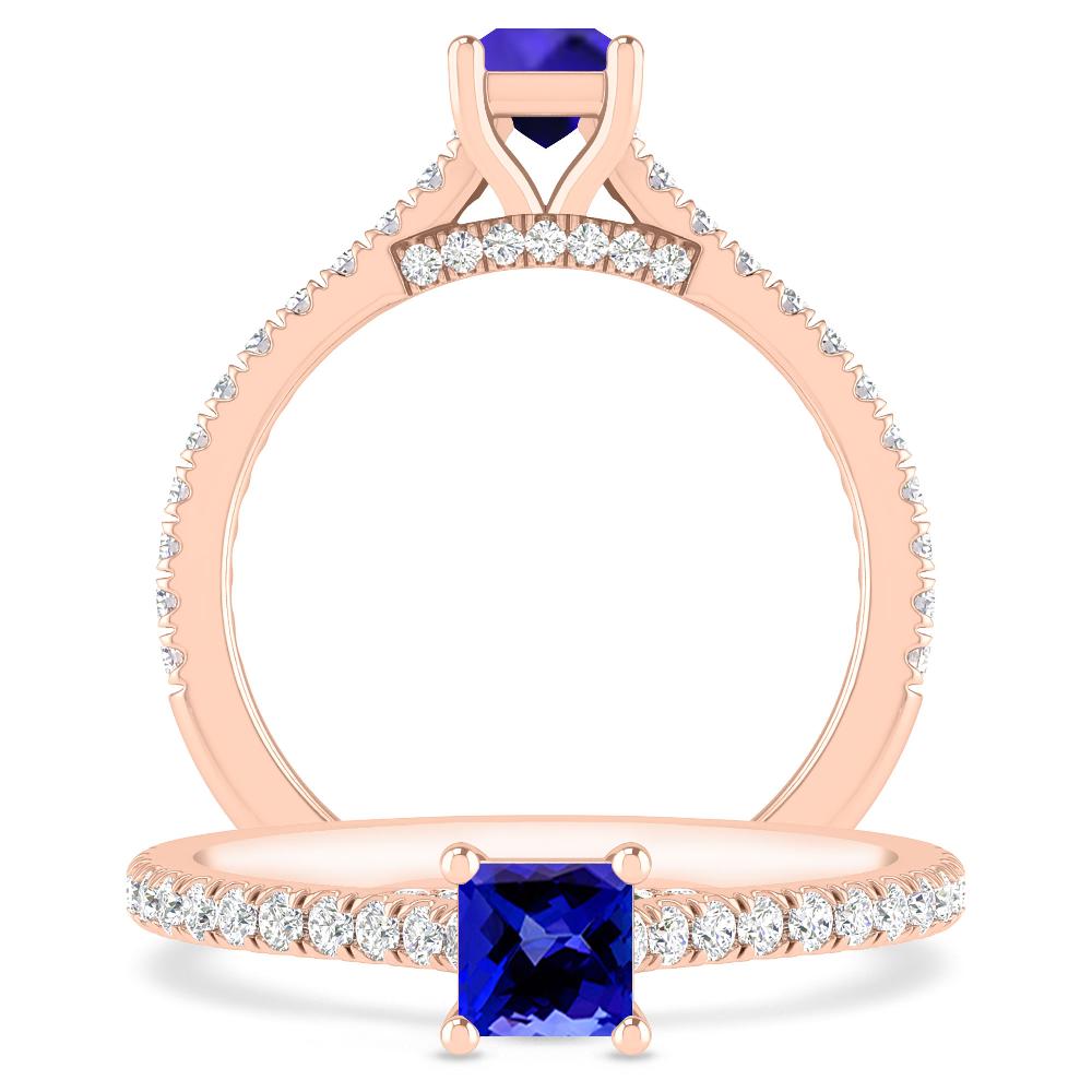 Rose Gold - Tanzanite