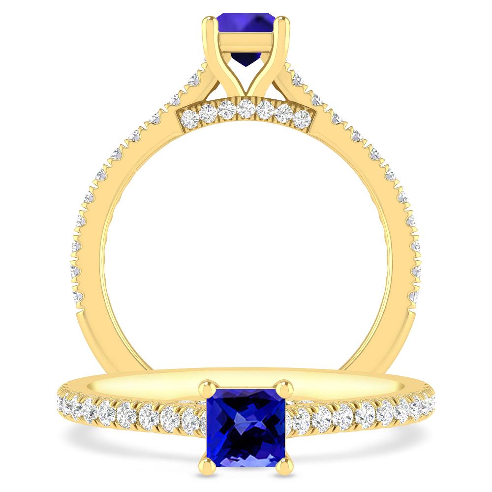 Yellow Gold - Tanzanite