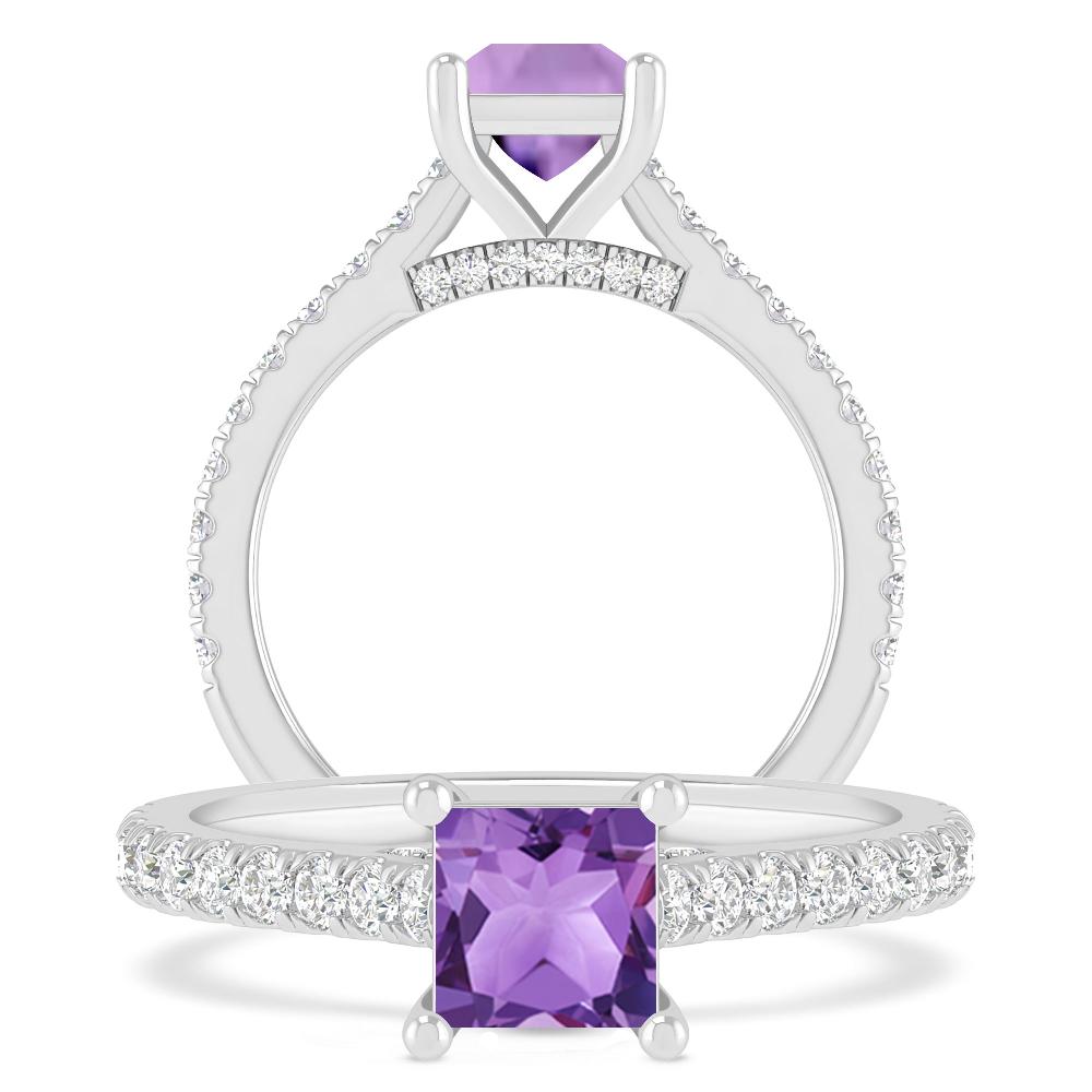 White Gold - Amethyst