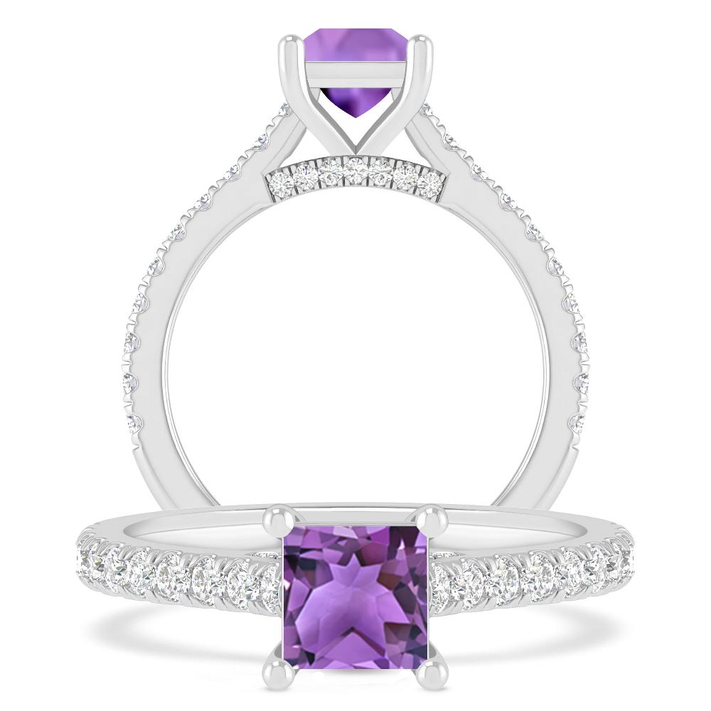 White Gold - Amethyst