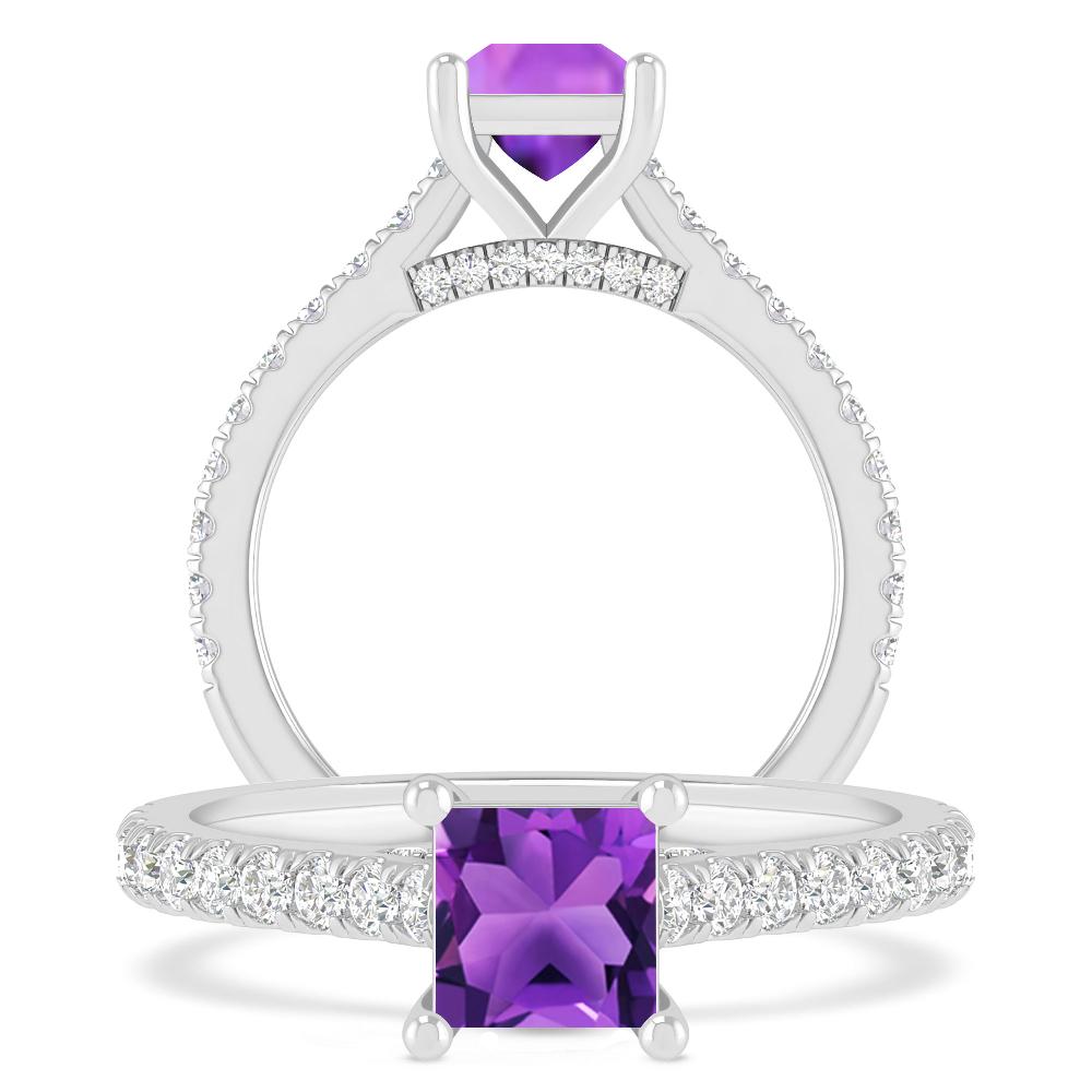 White Gold - Amethyst