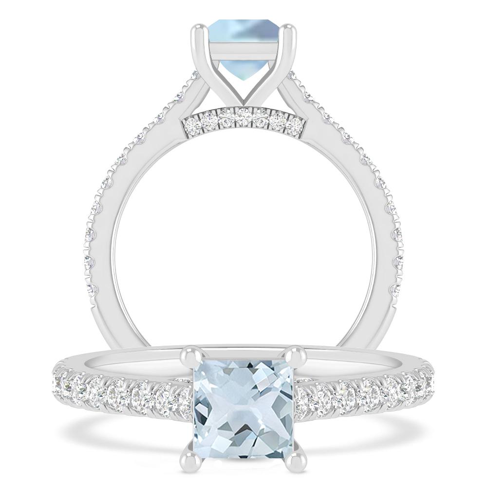 White Gold - Aquamarine