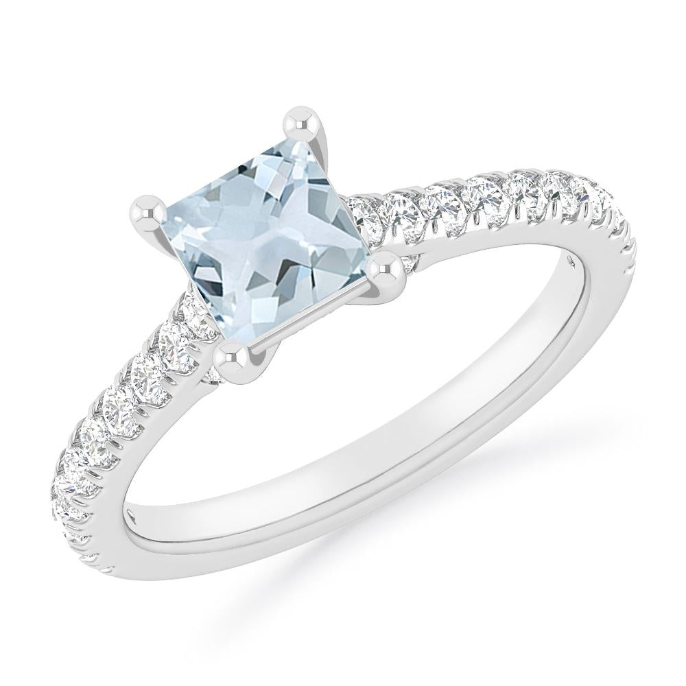 White Gold - Aquamarine