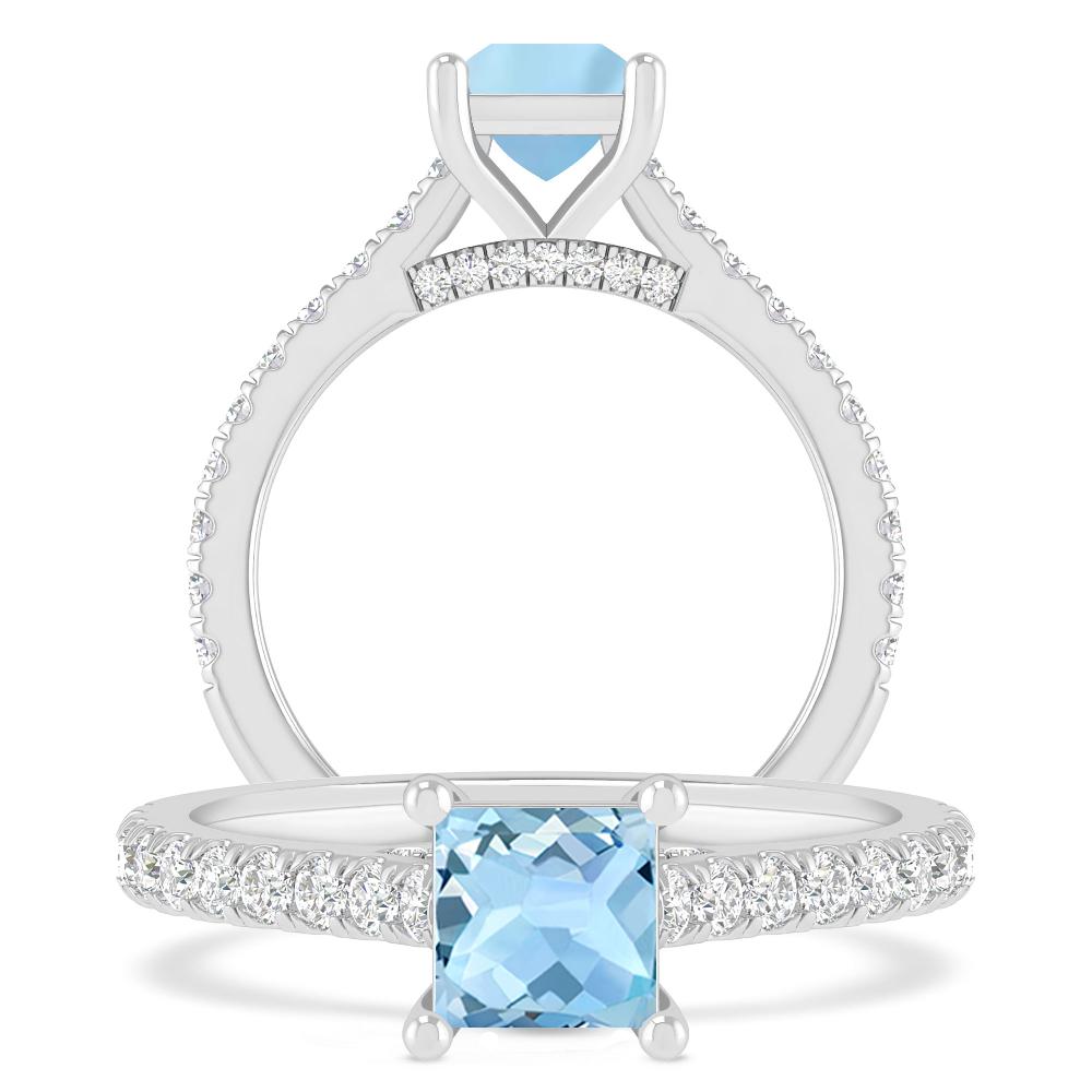 White Gold - Aquamarine